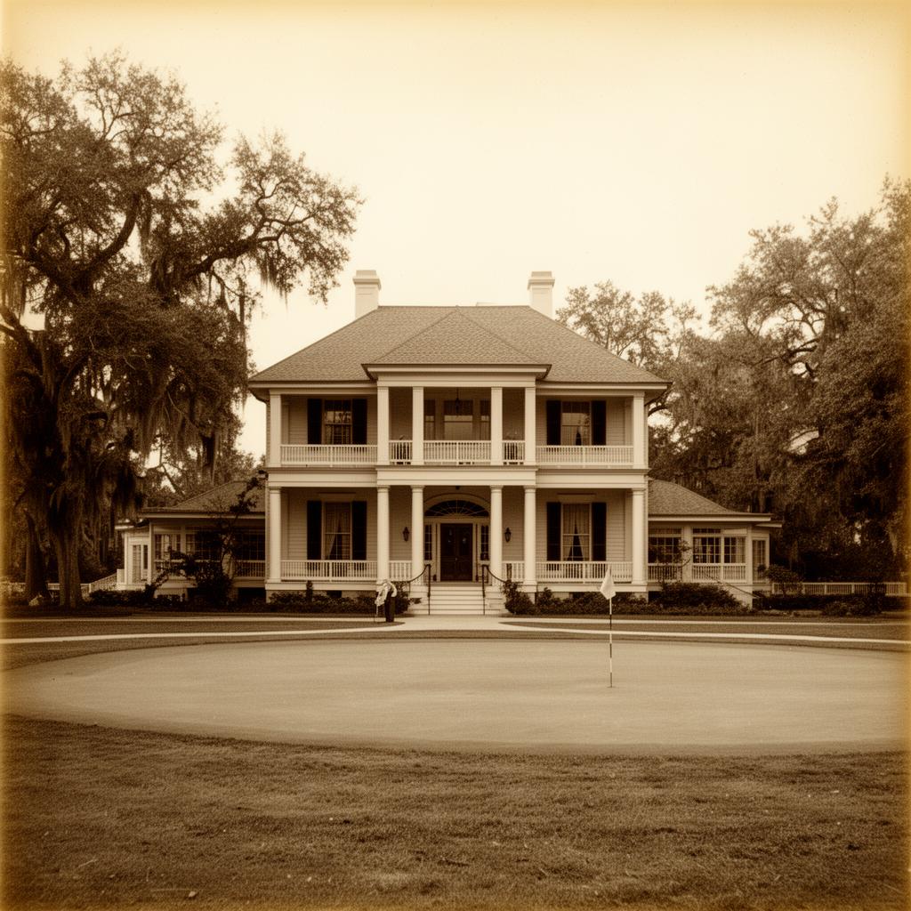 Archival photograph of the original Donald Ross course